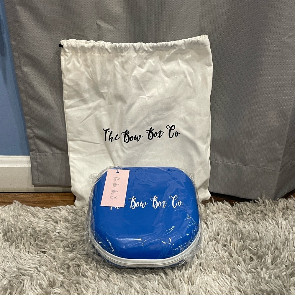 White Drawstring Bag with Black Text